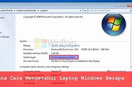 Cara Mengetahui Laptop Menggunakan Windows Berapa